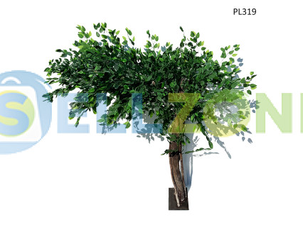 Καμπύλο αειθαλές τεχνητό δέντρο για διακόσμηση 1.5m – PL319